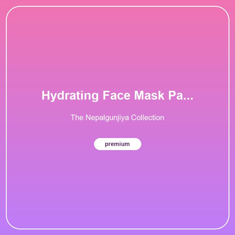 Hydrating Face Mask Pack