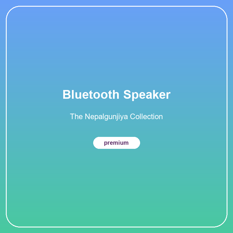 Bluetooth Speaker